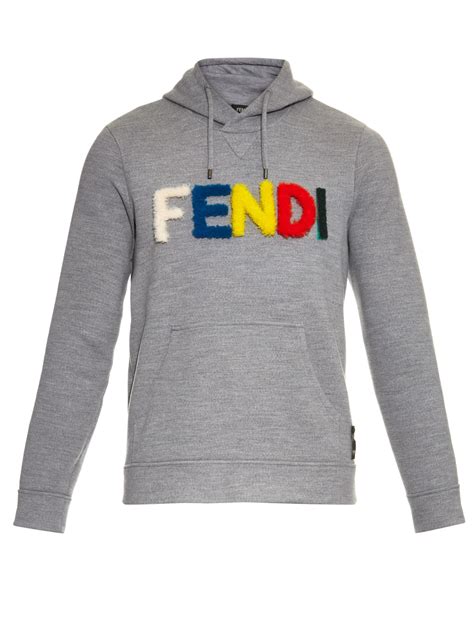 men fendi sweater|fendi men's gray pullover hoodie.